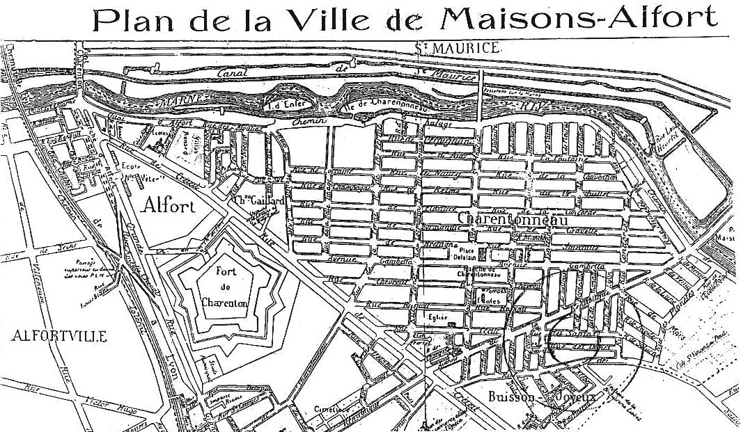 1940 plan de Maisons-Alfort nord